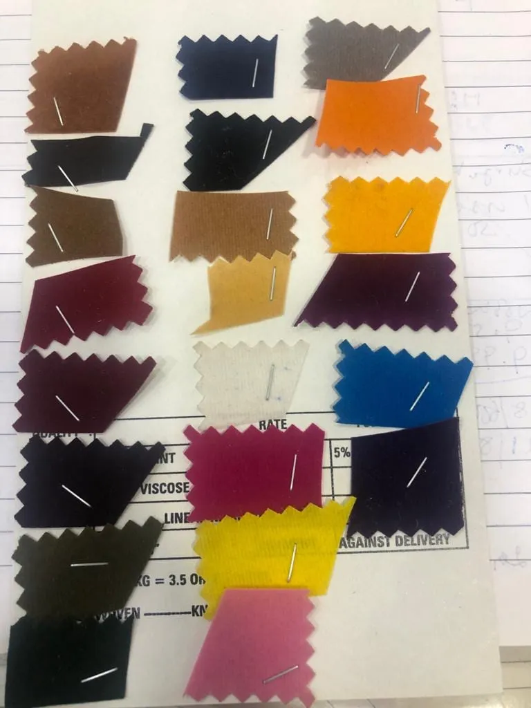 Flock Velvet velvet fabric — sample 2