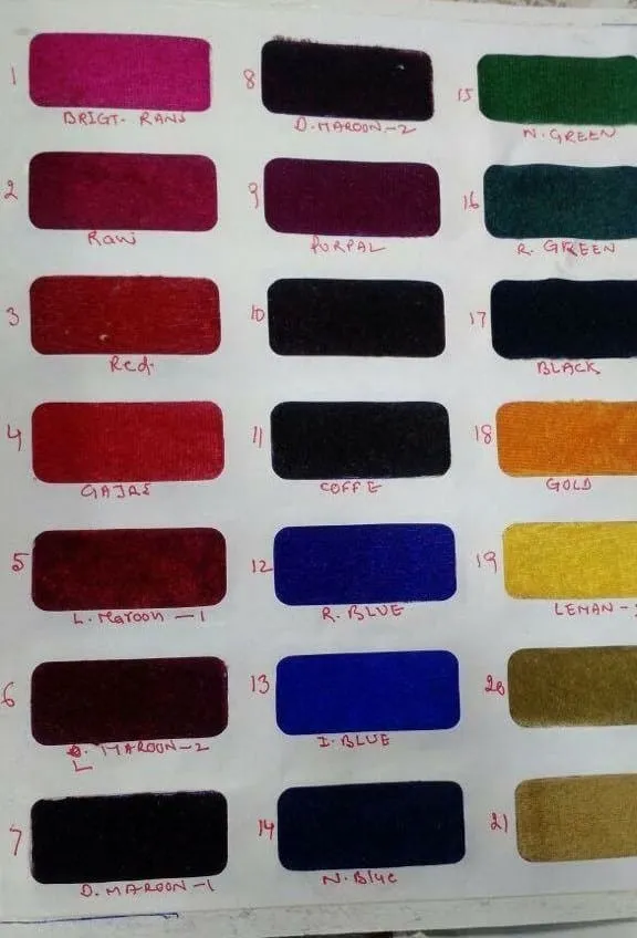Flock Velvet velvet fabric — sample 5