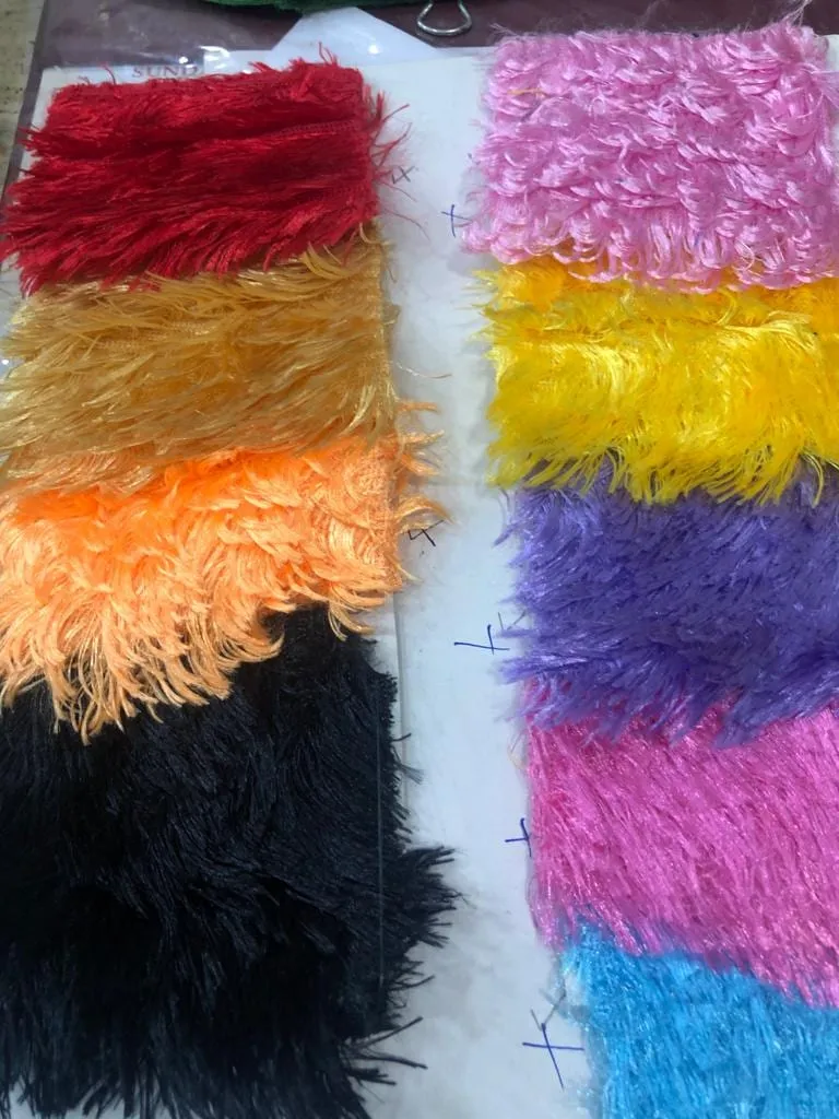 Fur, Foil & Sequence velvet fabric — sample 3