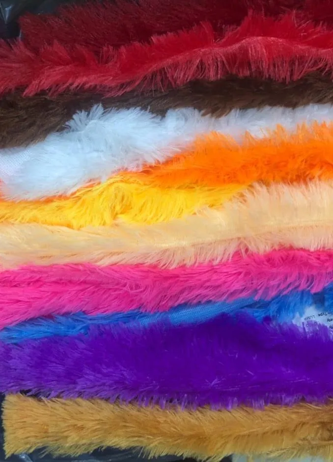Fur, Foil & Sequence velvet fabric — sample 4