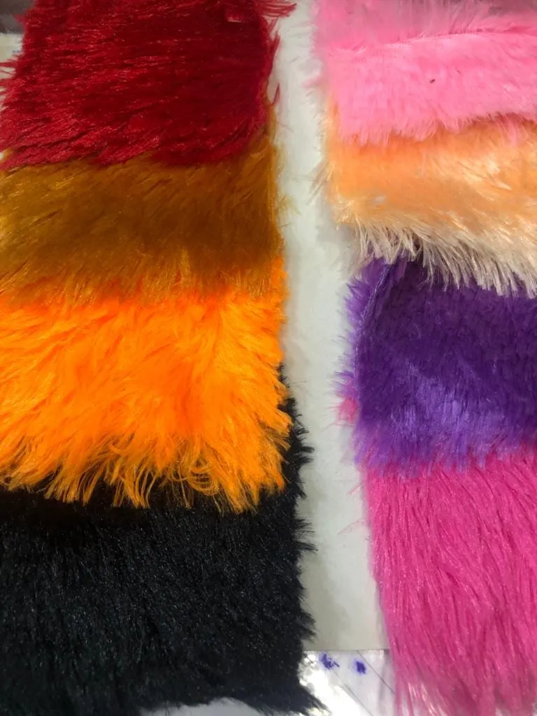 Fur, Foil & Sequence velvet fabric — sample 5