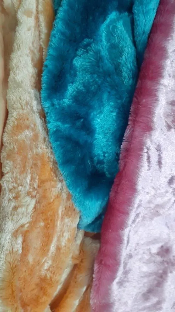 Fur, Foil & Sequence velvet fabric — sample 7